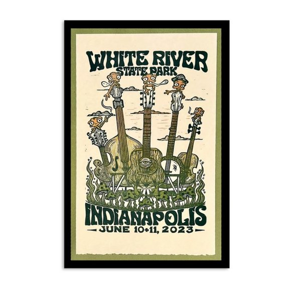 Billy Strings Indianapolis June 10 & 11, 2023 White River State Park Poster - Picture 1 of 2